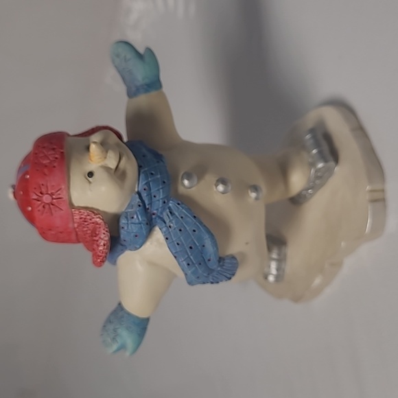 Lenox 2000s  millennium ice skating  snow man Ornament - Picture 4 of 6